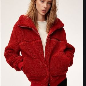 Aritzia Wilfred Free teddy jacket Sherpa XS coat